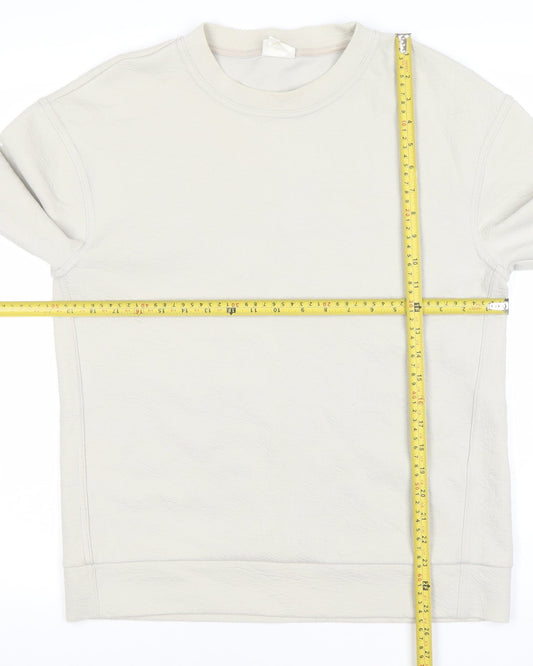 Mens UK Size S H&M Beige Pullover Sweatshirt
