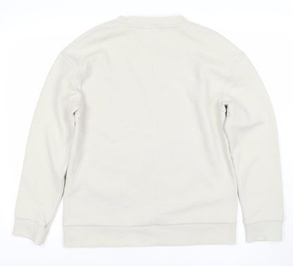 Mens UK Size S H&M Beige Pullover Sweatshirt