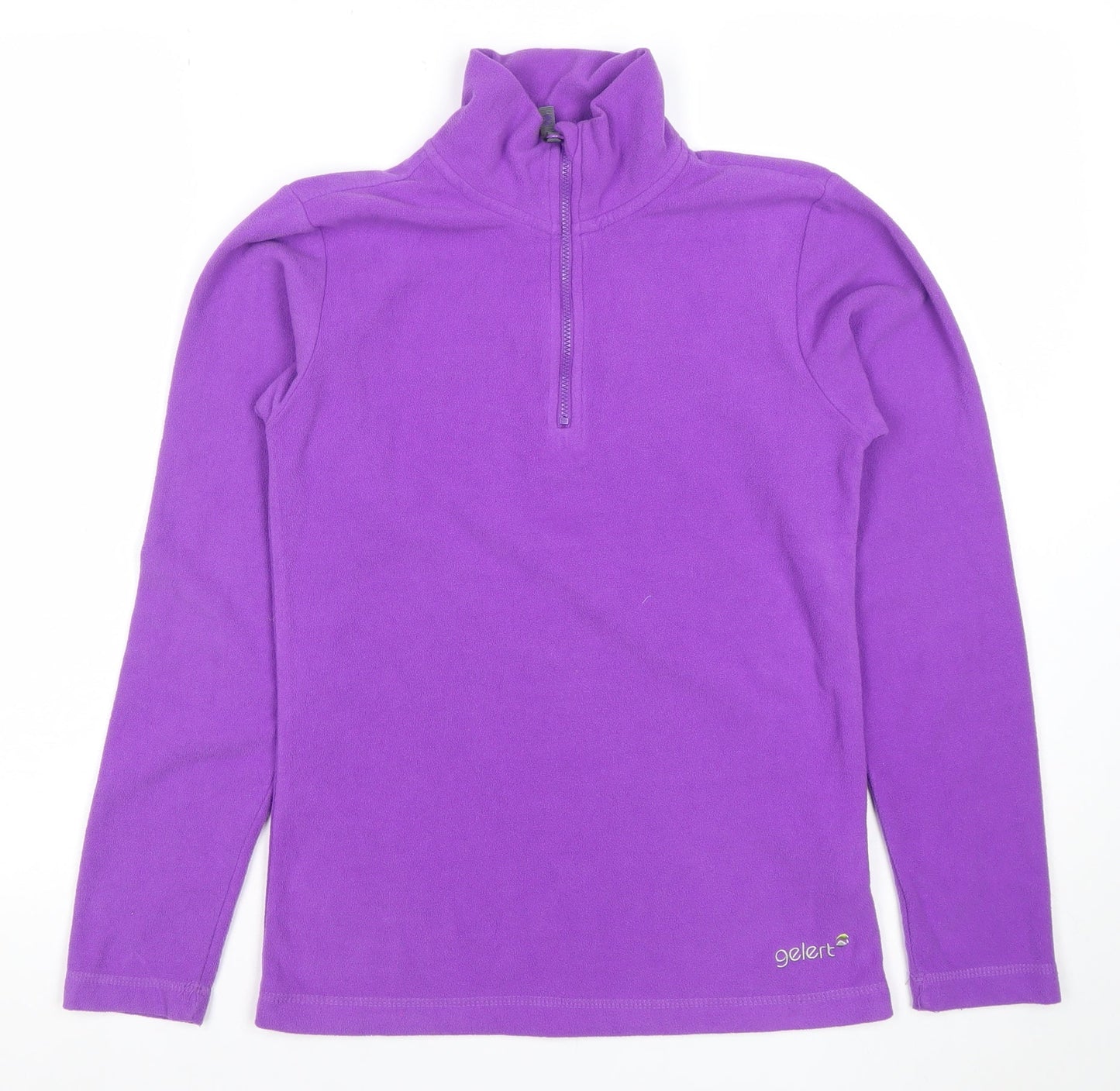 Gelert Girls Purple Fleece 1/4 Zip Sweatshirt 13-14 Years Outdoor Layer