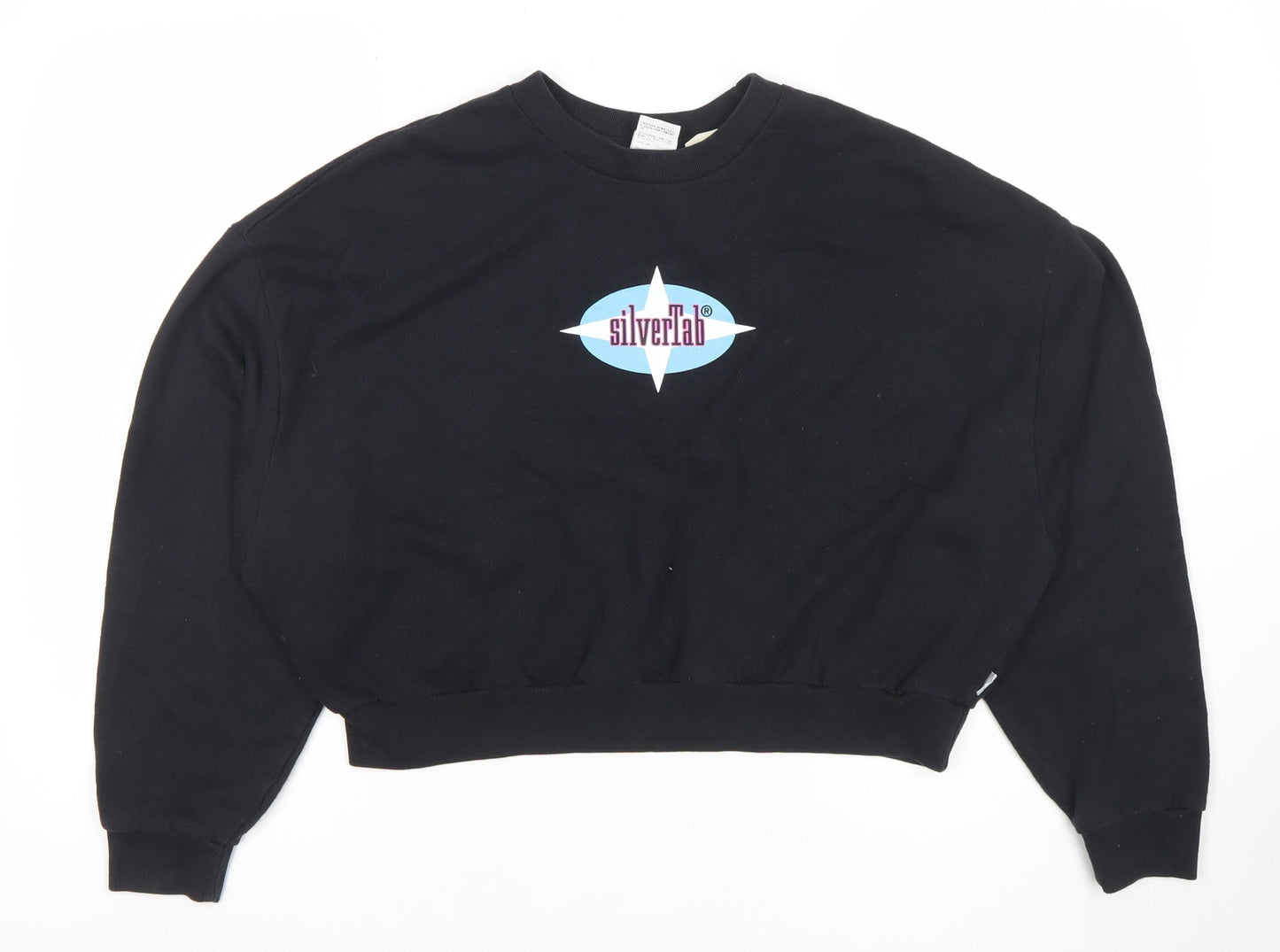 Womens UK Size L Levi’s SilverTab Black Pullover Sweatshirt