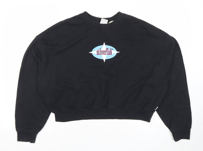 Womens UK Size L Levi’s SilverTab Black Pullover Sweatshirt