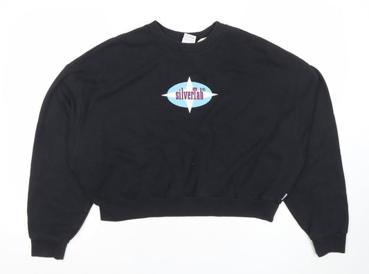 Womens UK Size L Levi’s SilverTab Black Pullover Sweatshirt