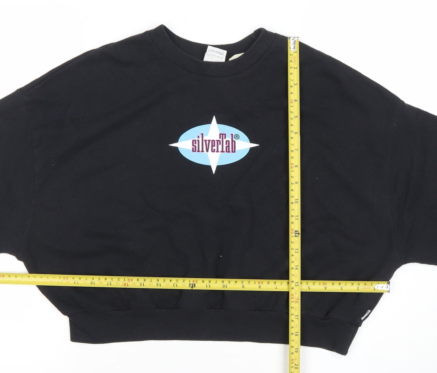 Womens UK Size L Levi’s SilverTab Black Pullover Sweatshirt