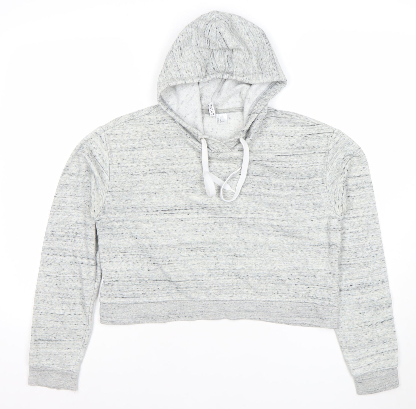 Womens UK Size 12 H&M Grey Pullover Hoodie