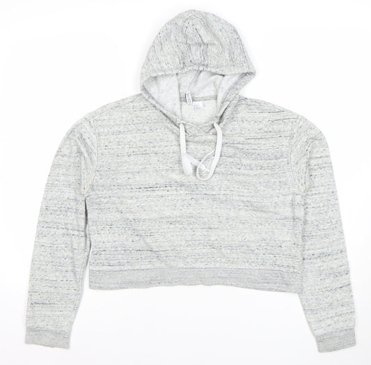 Womens UK Size 12 H&M Grey Pullover Hoodie