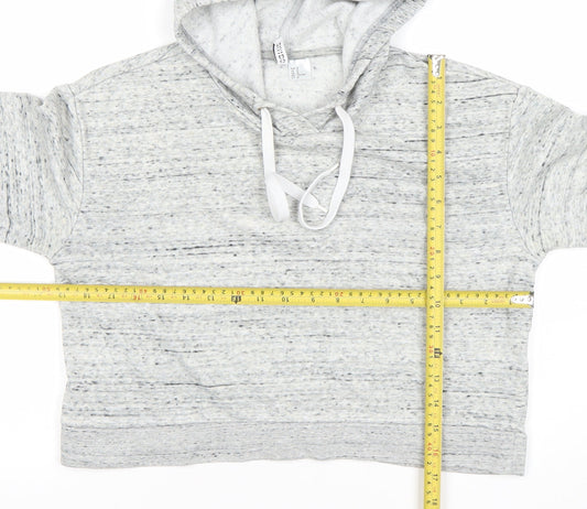 Womens UK Size 12 H&M Grey Pullover Hoodie