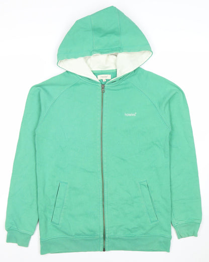 Womens UK Size 10 Howies Green Full Zip Hoodie