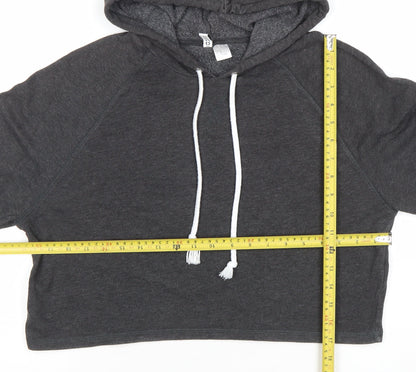 Womens UK Size 12 H&M Grey Pullover Hoodie