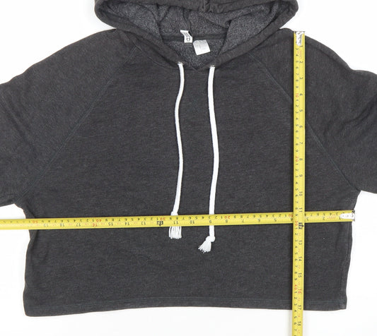 Womens UK Size 12 H&M Grey Pullover Hoodie