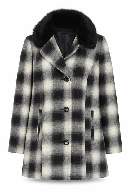 Womens UK Size 18 George Black Overcoat