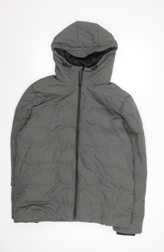 Mens UK Size L Primark Grey Puffer Jacket