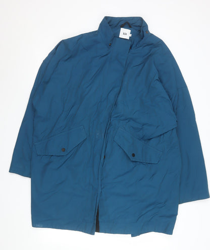 Womens UK Size 18 Kin Blue Rain Coat