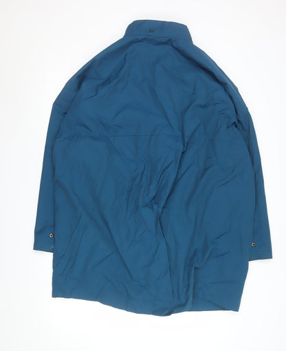 Womens UK Size 18 Kin Blue Rain Coat