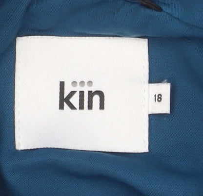 Womens UK Size 18 Kin Blue Rain Coat