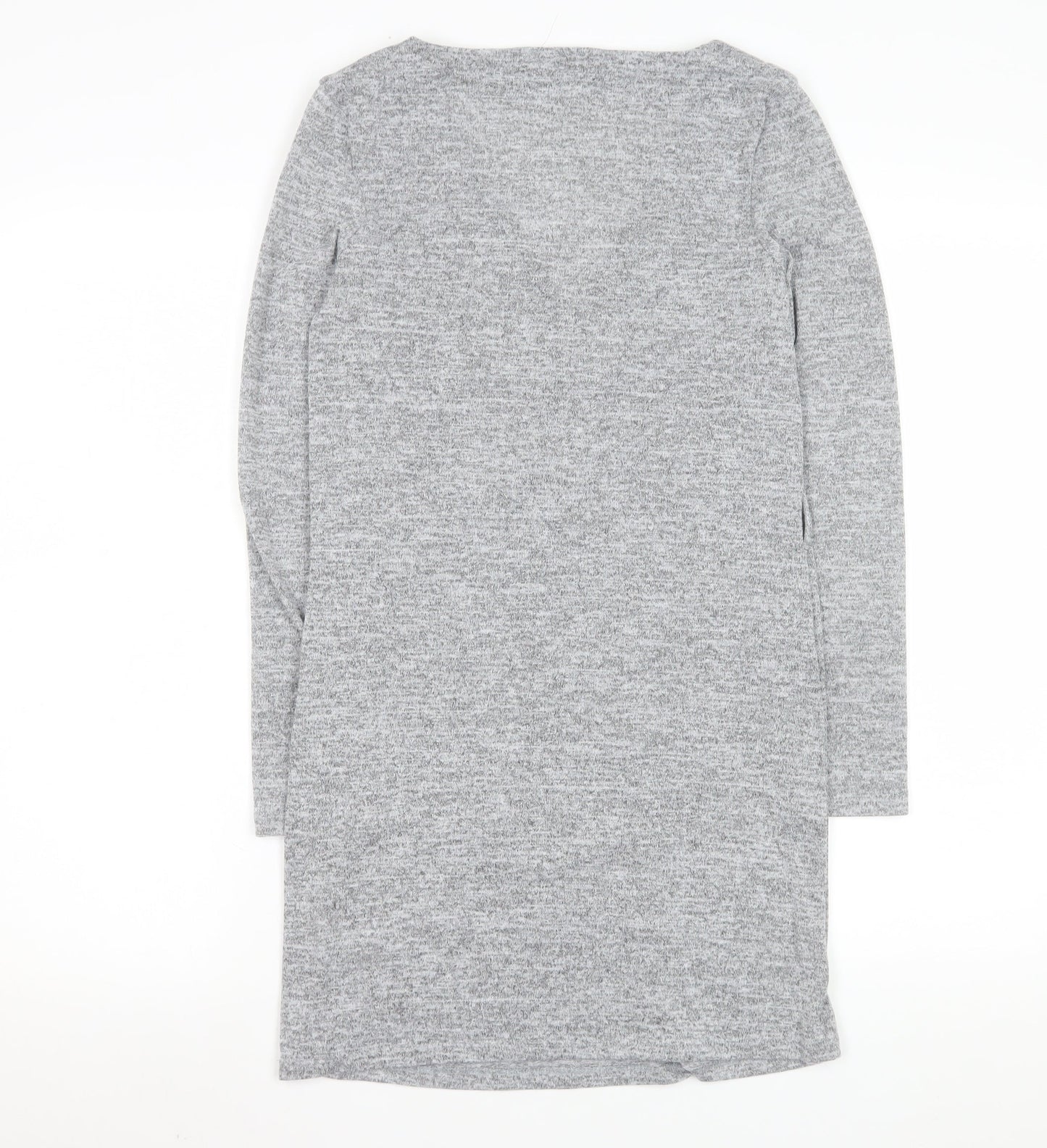 Womens UK Size 6 River Island Grey Tunic Blouse