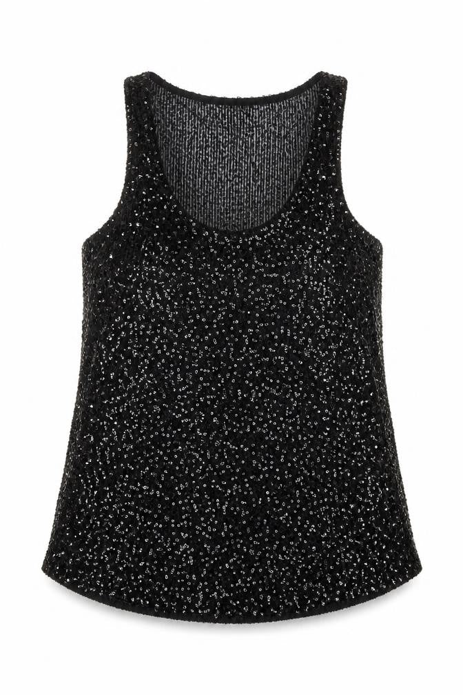 Womens UK Size 14 River Island Black Camisole Tank