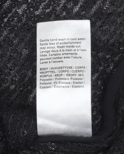 Womens UK Size 14 River Island Black Camisole Tank