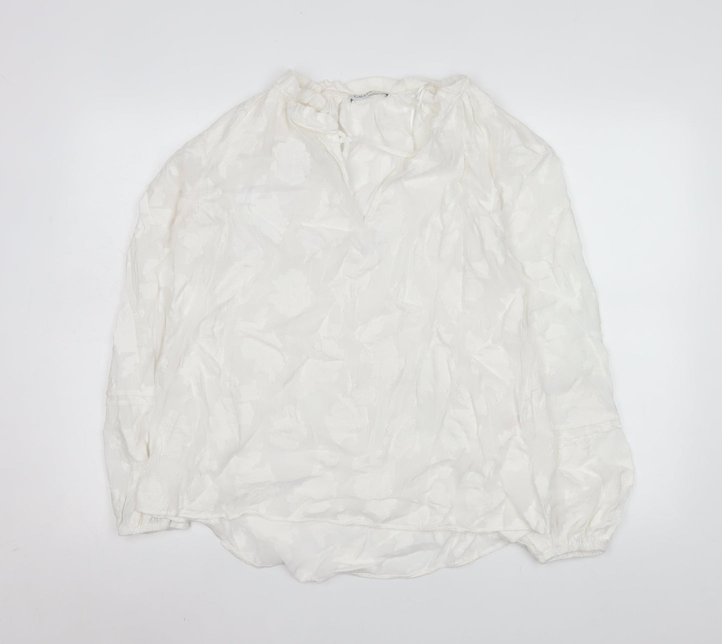 Womens UK Size 16 Gallery White Tunic Blouse
