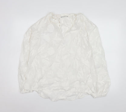 Womens UK Size 16 Gallery White Tunic Blouse