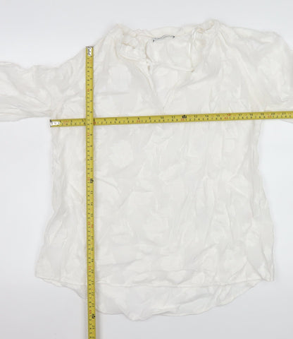 Womens UK Size 16 Gallery White Tunic Blouse
