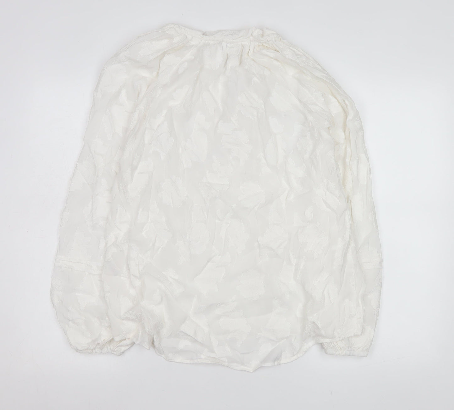Womens UK Size 16 Gallery White Tunic Blouse