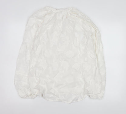Womens UK Size 16 Gallery White Tunic Blouse