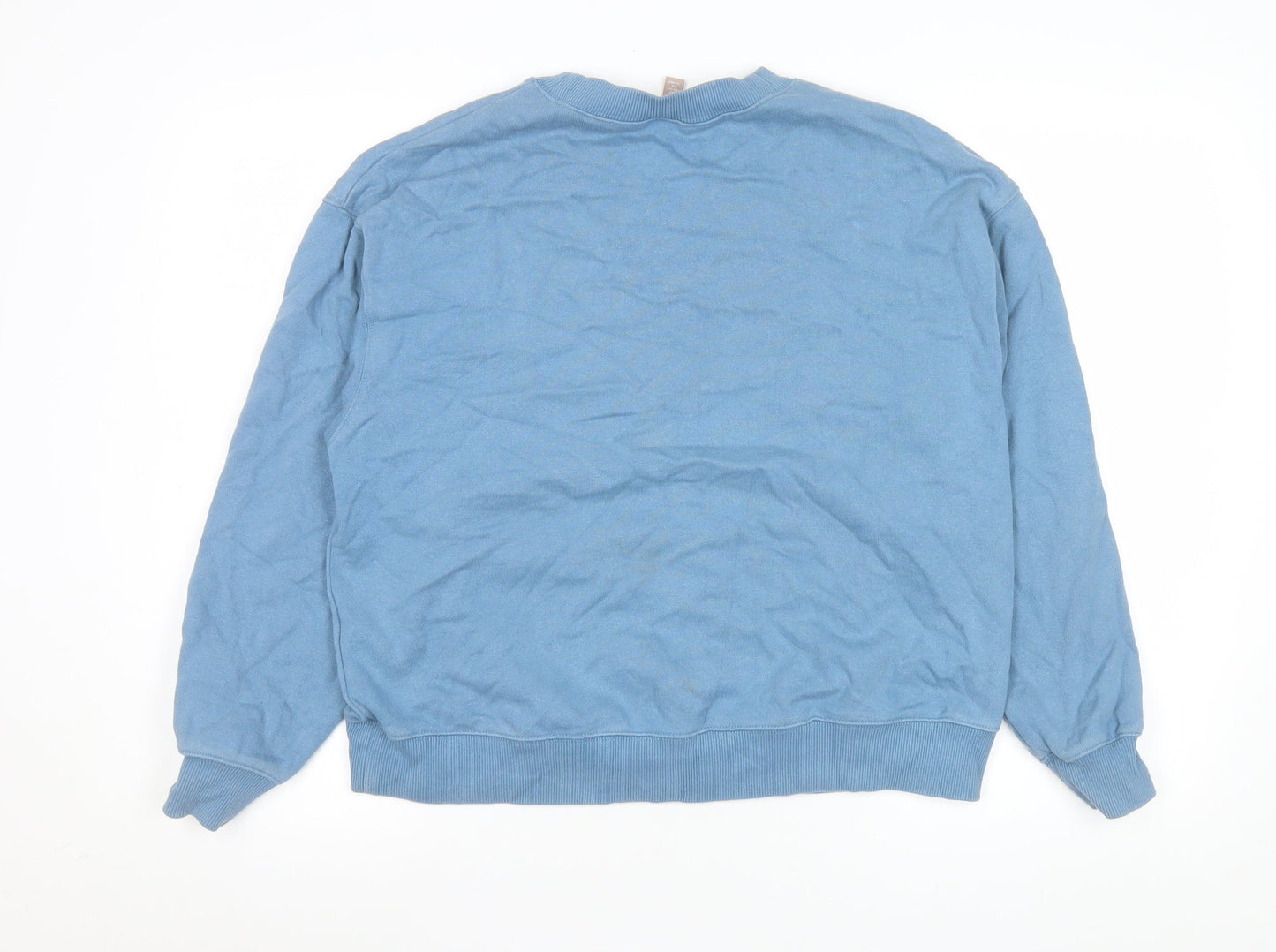 Womens UK Size S H&M Blue Pullover Sweatshirt