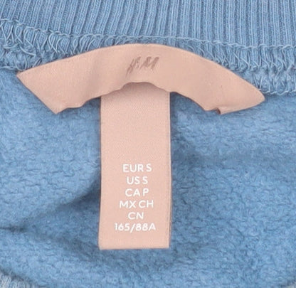 Womens UK Size S H&M Blue Pullover Sweatshirt