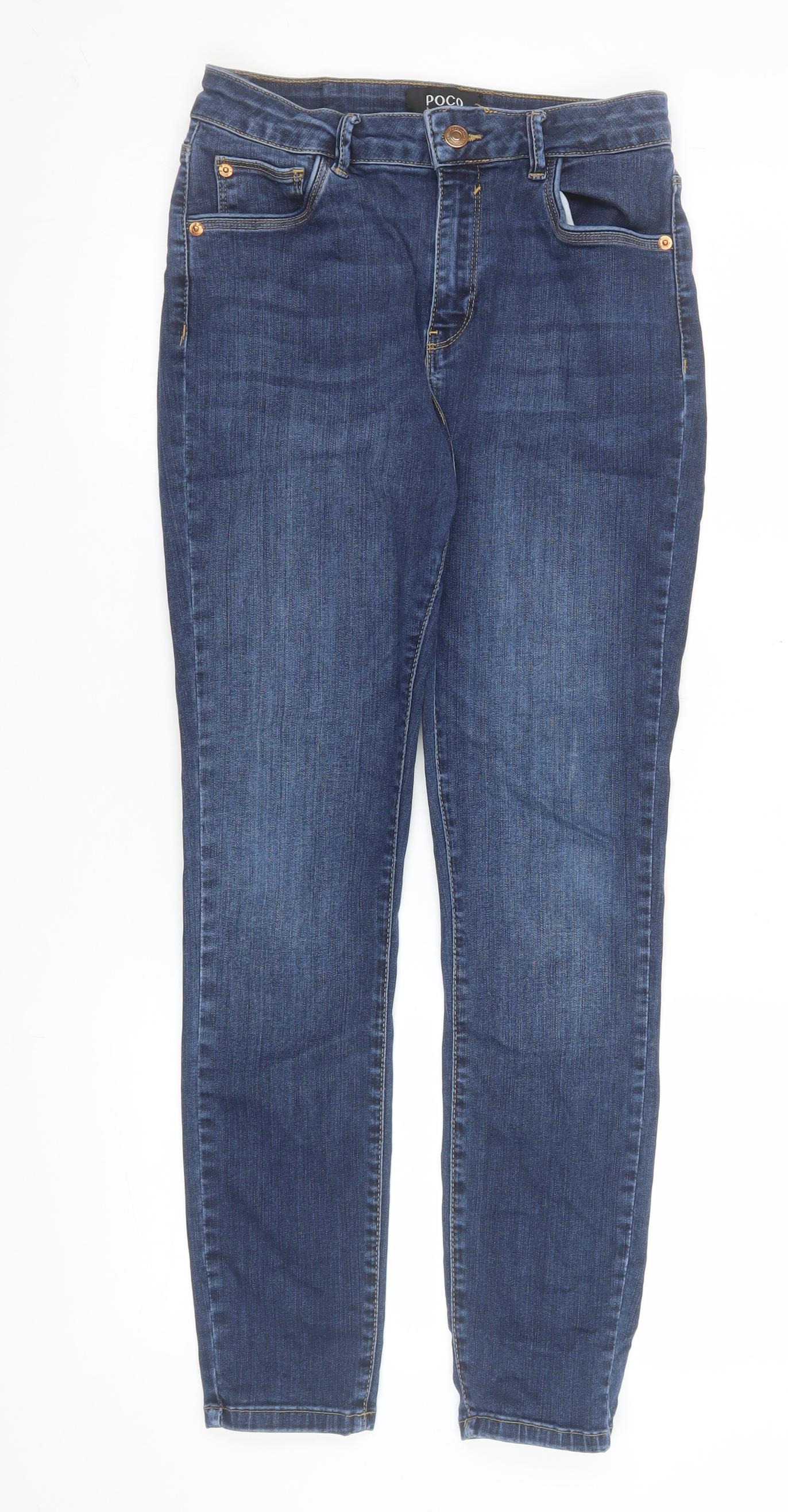 Womens UK Size 10 Slim POCO by Pippa Slim Fit Skinny Blue Jeans