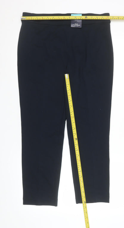 Marks and Spencer Women’s Dark Navy Size 14 Slim Ankle Grazer Trousers