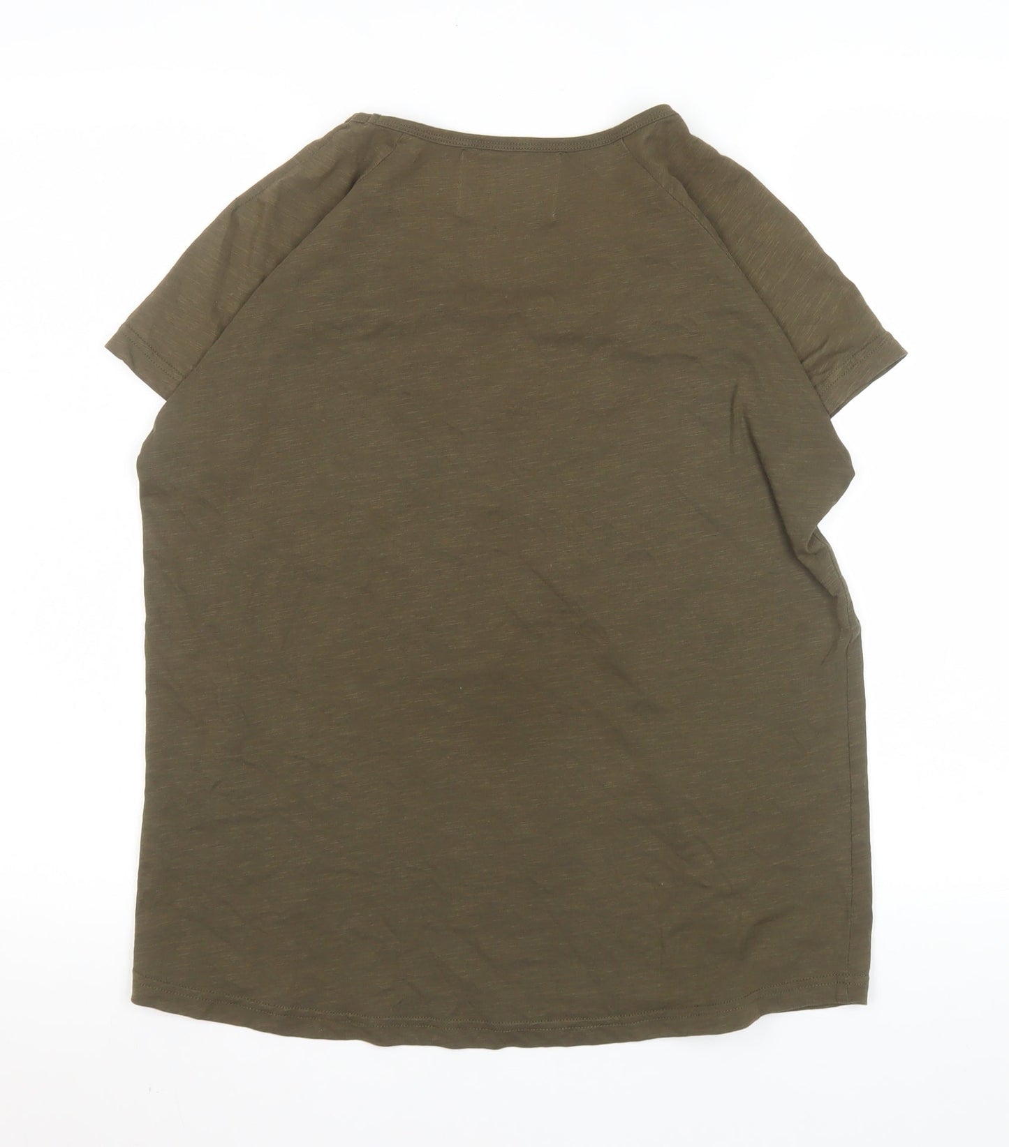 Womens UK Size M Kaffe Green Basic T-Shirt