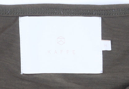 Womens UK Size M Kaffe Green Basic T-Shirt