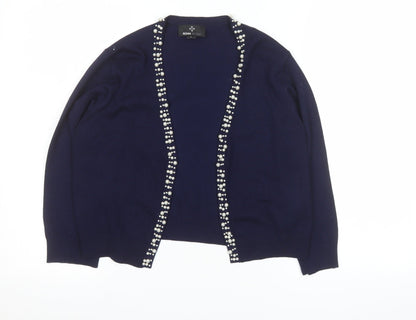 Womens UK Size L Ronni Nicole Blue Cardigan Jumper
