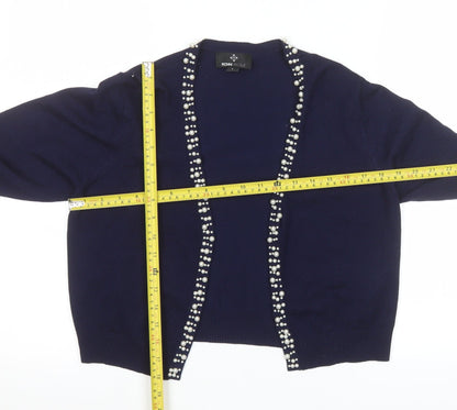 Womens UK Size L Ronni Nicole Blue Cardigan Jumper