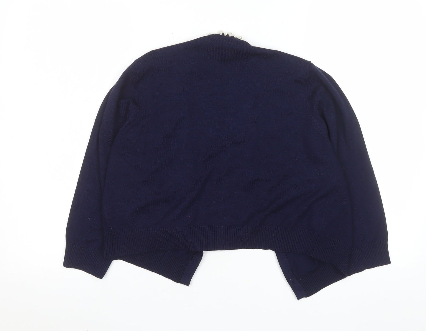 Womens UK Size L Ronni Nicole Blue Cardigan Jumper