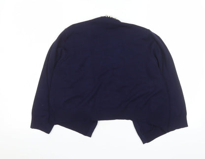 Womens UK Size L Ronni Nicole Blue Cardigan Jumper