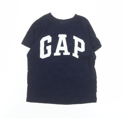 Boys UK Size 2 Years Gap Blue Basic T-Shirt