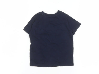Boys UK Size 2 Years Gap Blue Basic T-Shirt