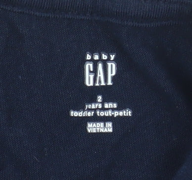 Boys UK Size 2 Years Gap Blue Basic T-Shirt