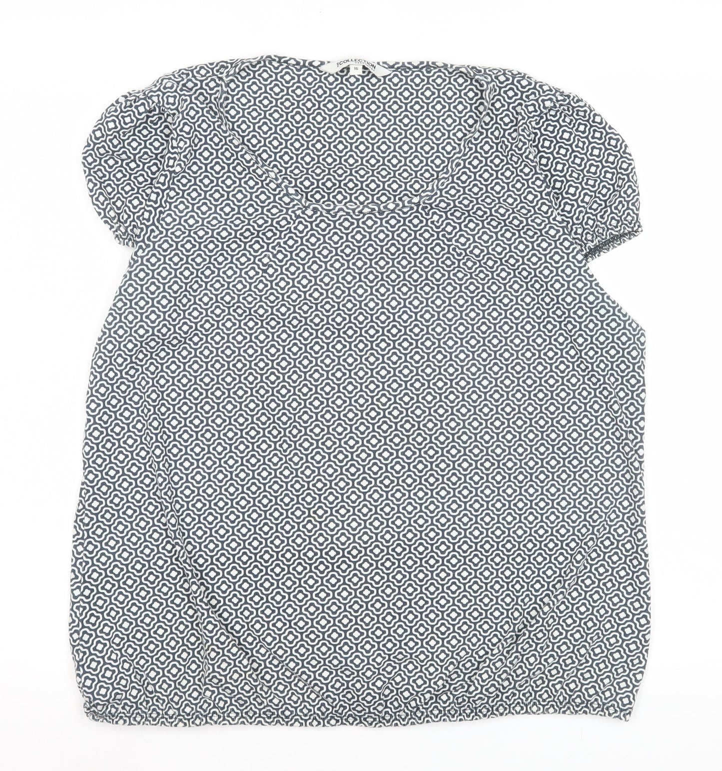 Womens UK Size 16 Debenhams Blue Basic Blouse