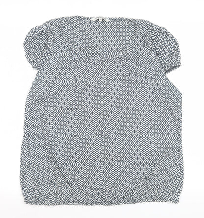 Womens UK Size 16 Debenhams Blue Basic Blouse