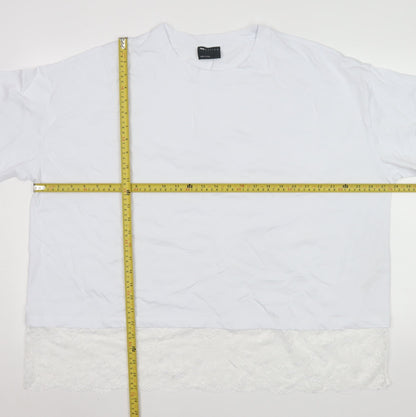Womens UK Size L ASOS DESIGN White Basic T-Shirt