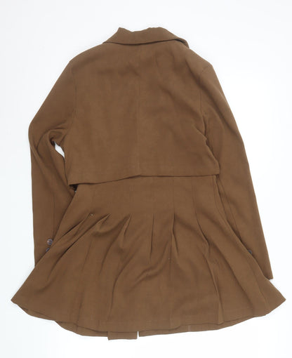 Womens UK Size S Grace & Chili Brown Trench Coat