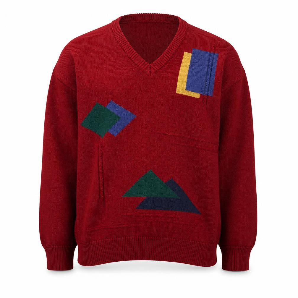 Mens UK Size L Crocket & Jones Red Pullover Jumper