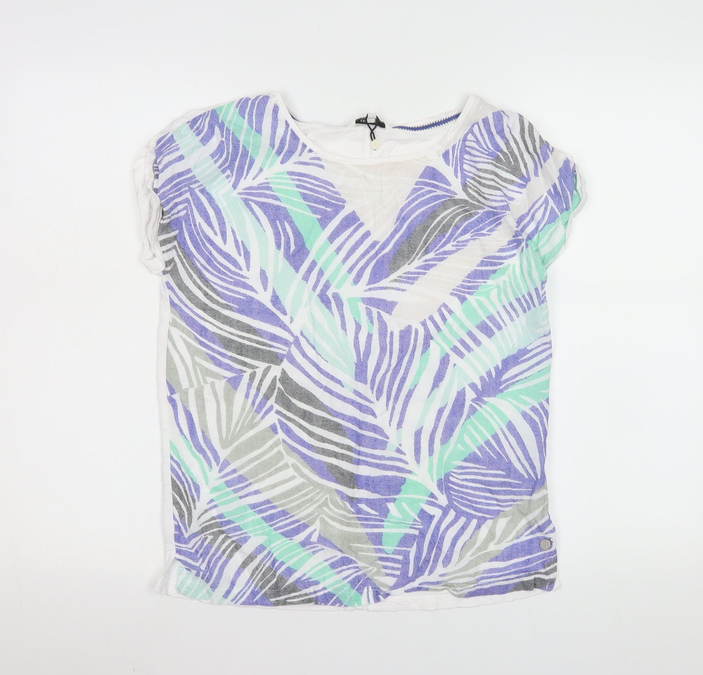 Womens UK Size XS Sandwich Multicoloured Basic T-Shirt
