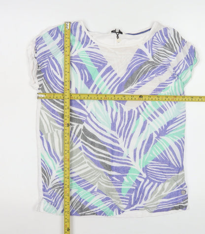 Womens UK Size XS Sandwich Multicoloured Basic T-Shirt