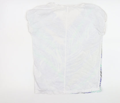 Womens UK Size XS Sandwich Multicoloured Basic T-Shirt