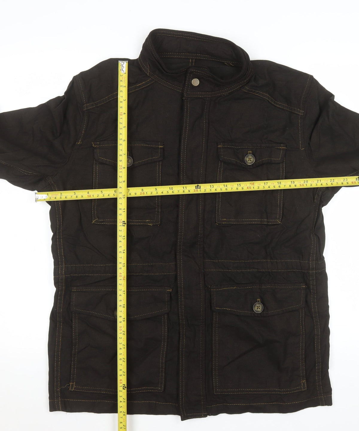 Mens UK Size L Zara Brown Field Jacket