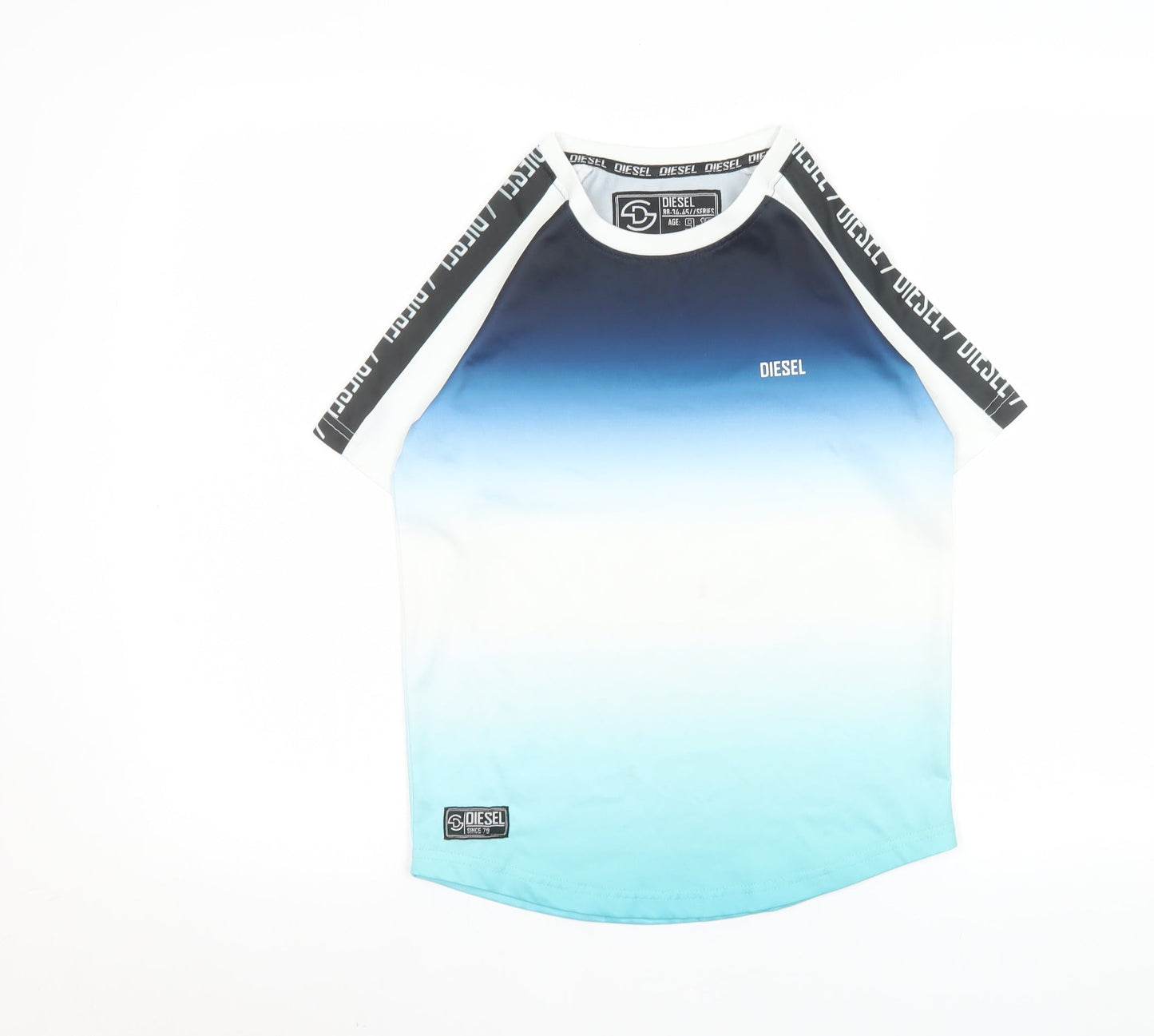 Boys UK Size 9-10 Years Diesel Blue Basic T-Shirt
