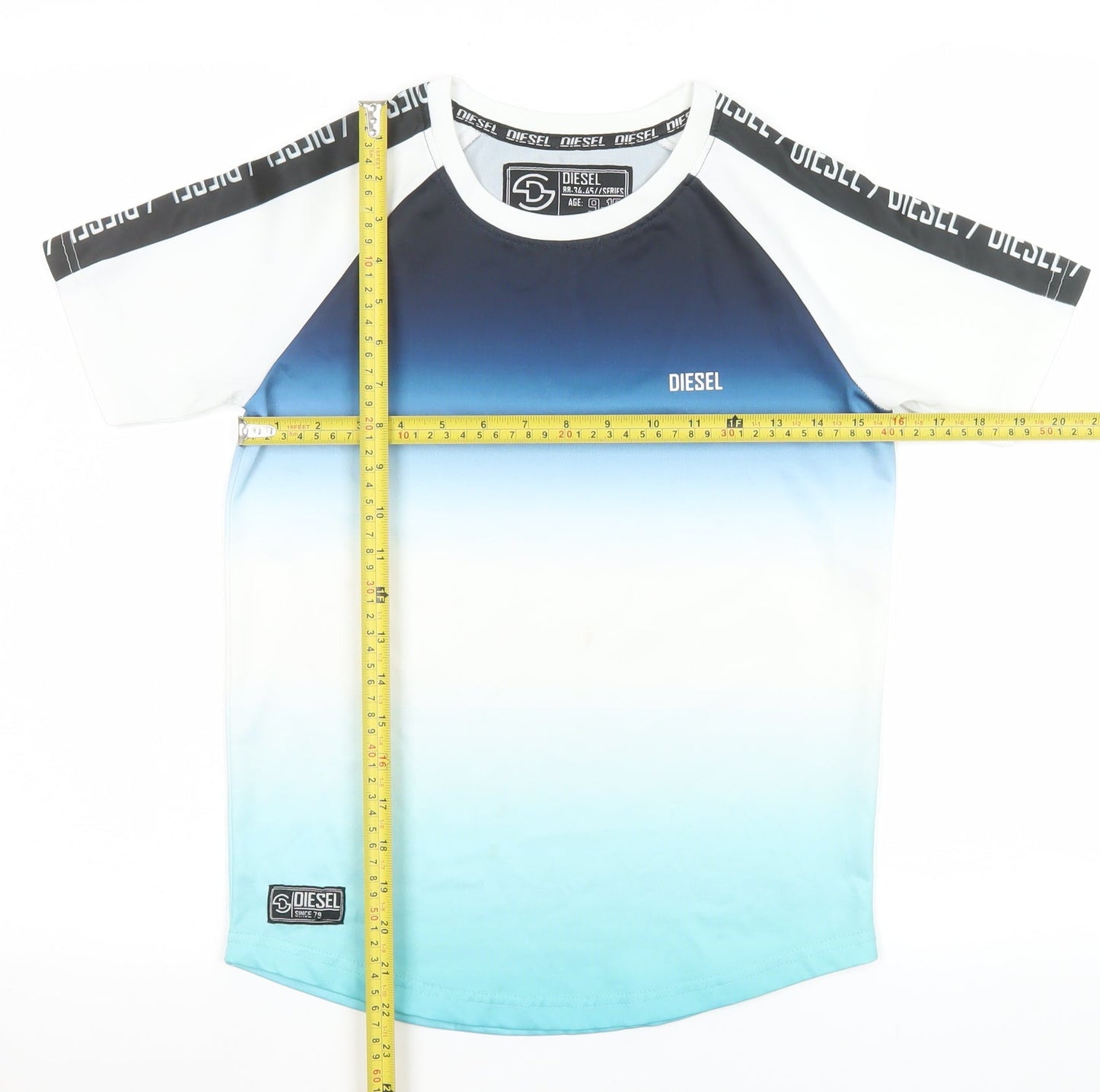 Boys UK Size 9-10 Years Diesel Blue Basic T-Shirt